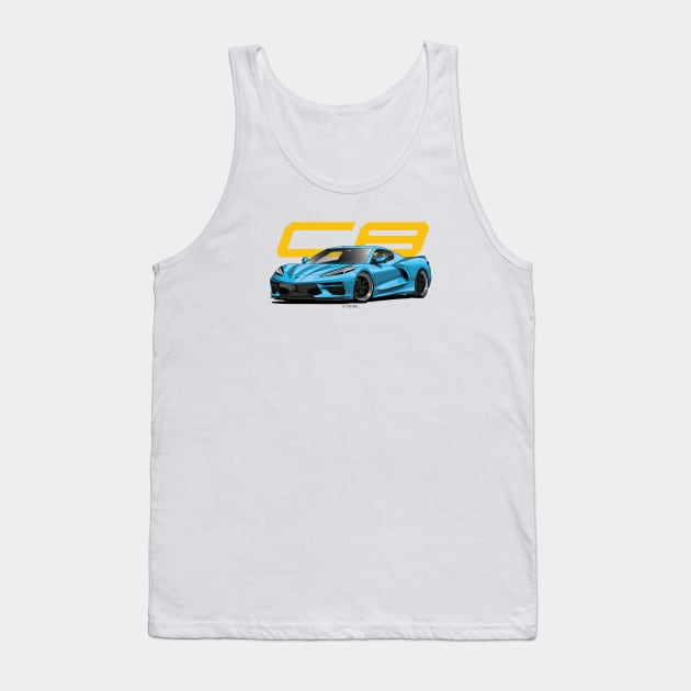 Corvette C8 Tank Top by LpDesigns_